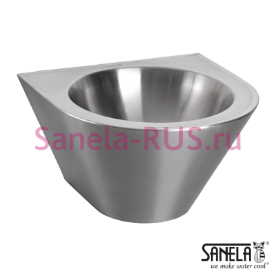 Нержавеющая конусная раковина 360мм SLUN 59 арт: 93590 Sanela Чехия (фото, схема)
