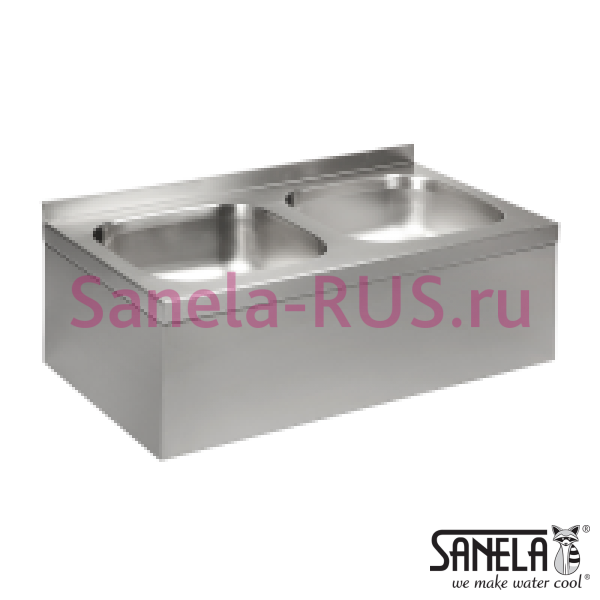 Нержавеющая двойная мойка с сенсорным смесителем SLUN 06EX Нержавеющая двойная мойка с сенсорным смесителем SLUN 06EX