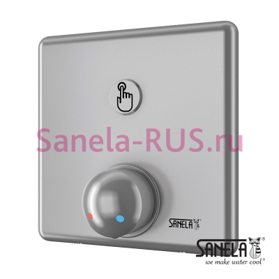 Нажимной смеситель для душа пьезо SLS 02PB арт: 12023 Sanela Чехия (фото, схема)