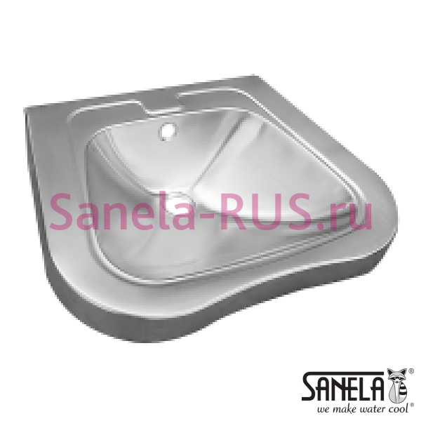 Нержавеющая раковина для инвалидов SLUN 66 Нержавеющая раковина для инвалидов SLUN 66