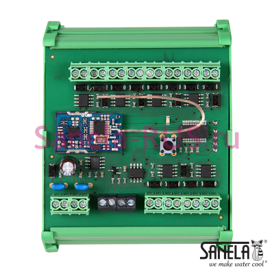 Распределитель клапанов на DIN рейку SLZA 15 арт: 88150 Sanela Чехия (фото, схема)