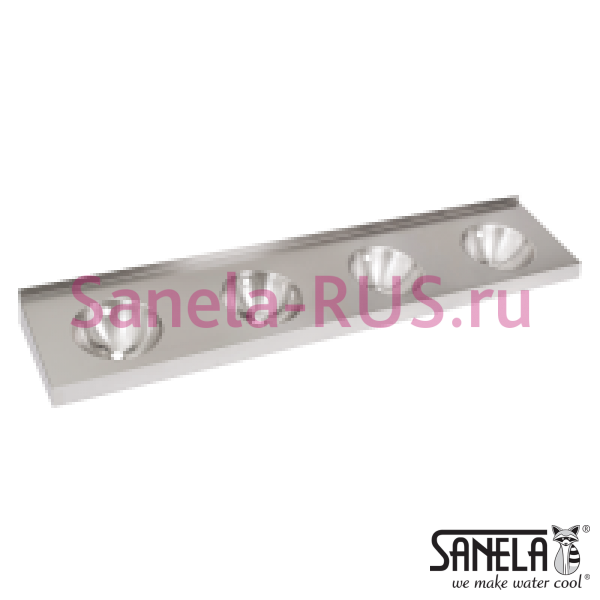 Нержавеющая раковина с четырьмя чашами без облицовки SLUN 60 Нержавеющая раковина с четырьмя чашами без облицовки SLUN 60