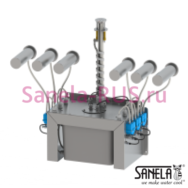 Комплект SLZN 83E4 (4 дозатора, бачок 6л)