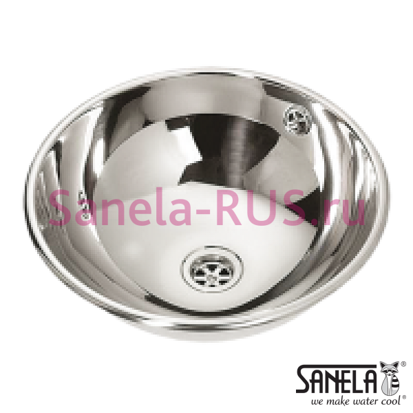 Нержавеющая круглая встраиваемая раковина 360мм SLUN 45 Нержавеющая круглая встраиваемая раковина 360мм SLUN 45