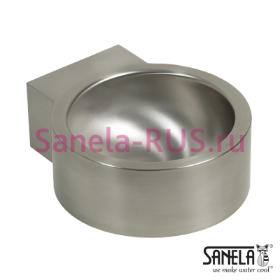 Нержавеющая круглая раковина SLUN 17 арт: 93170 Sanela Чехия (фото, схема)