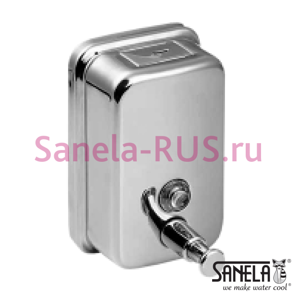 Нержавеющий дозатор жидкого мыла 0,5л SLZN 07