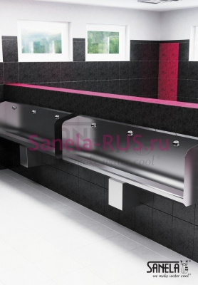 Писсуар желоб автоматический 1800мм SLPN 04CB арт: 91044 Sanela Чехия (фото, схема)