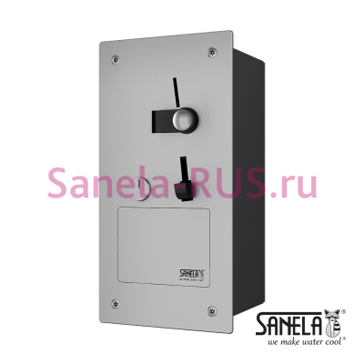 Встроенный монетный и жетонный автомат для 1 душа SLZA 03NZ арт: 88034 Sanela Чехия (фото, схема)