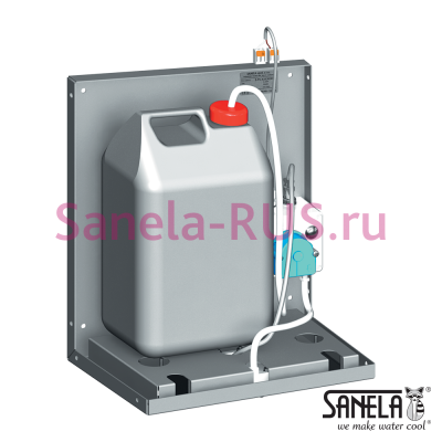 Автоматический дозатор жидкой и гелевой дезинфекции за зеркало SLZN 84J арт: 85848 Sanela Чехия (фото, схема)