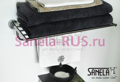 Нержавеющая полка для полотенец SLZD 36 арт: 62360 Sanela Чехия (фото, схема)